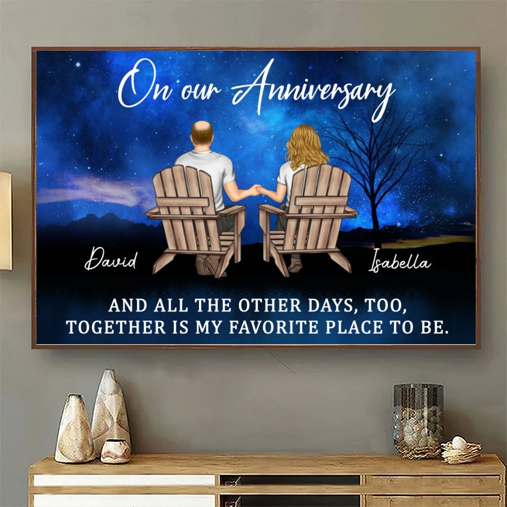 Loving You Feels Like Home - Personalized Custom Poster