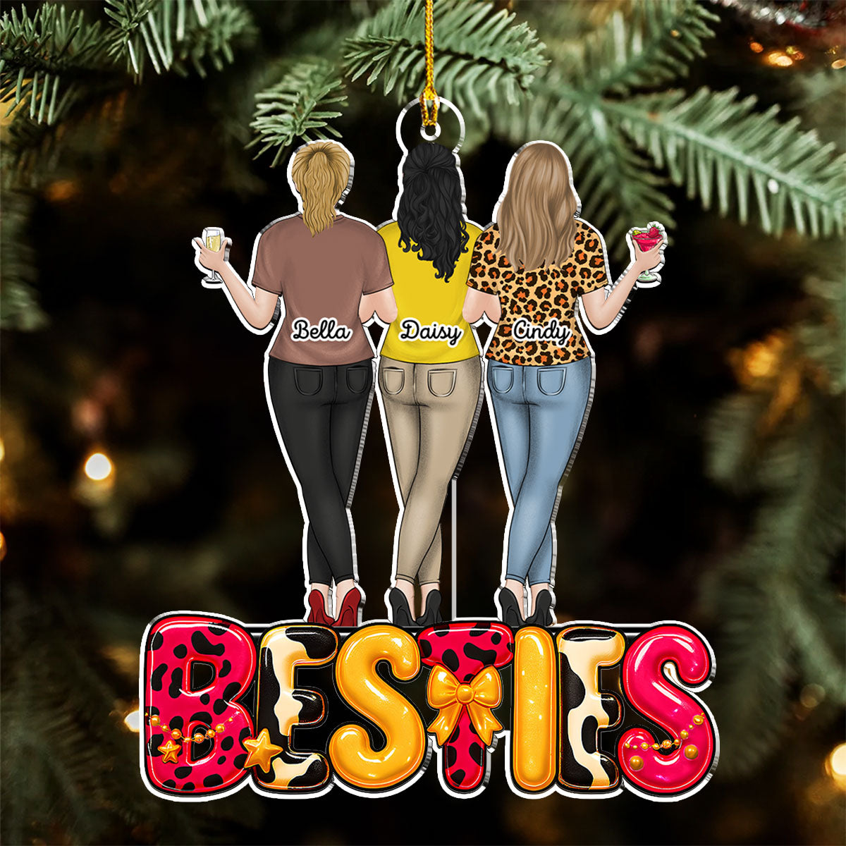 Special Friends Love - Personalized Custom Acrylic Ornament