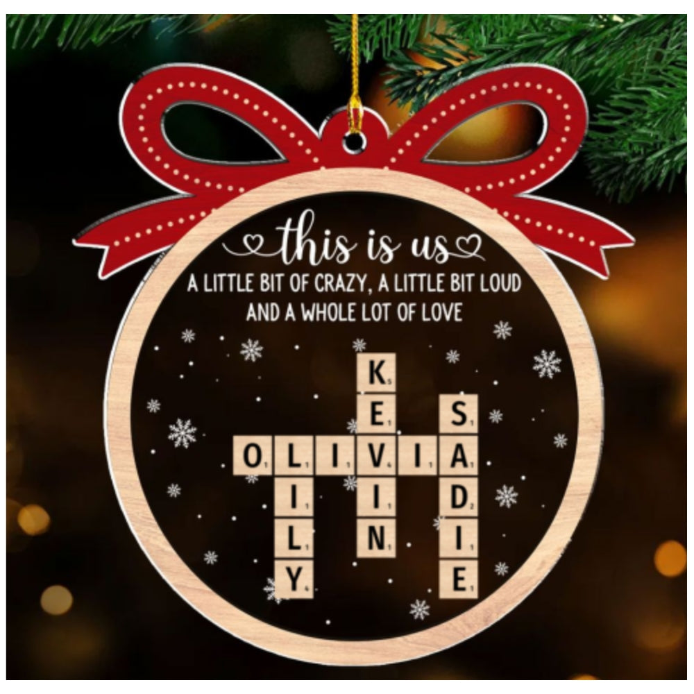 This Is Us Family, Friends, Besties, Coworkers - Personalized Custom Acrylic Ornament