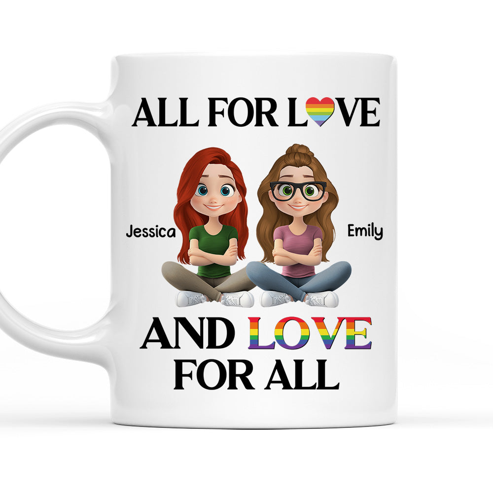 Spread Love To All Hearts - Personalized Custom Coffee Mug