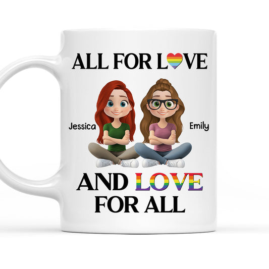 Spread Love To All Hearts - Personalized Custom Coffee Mug