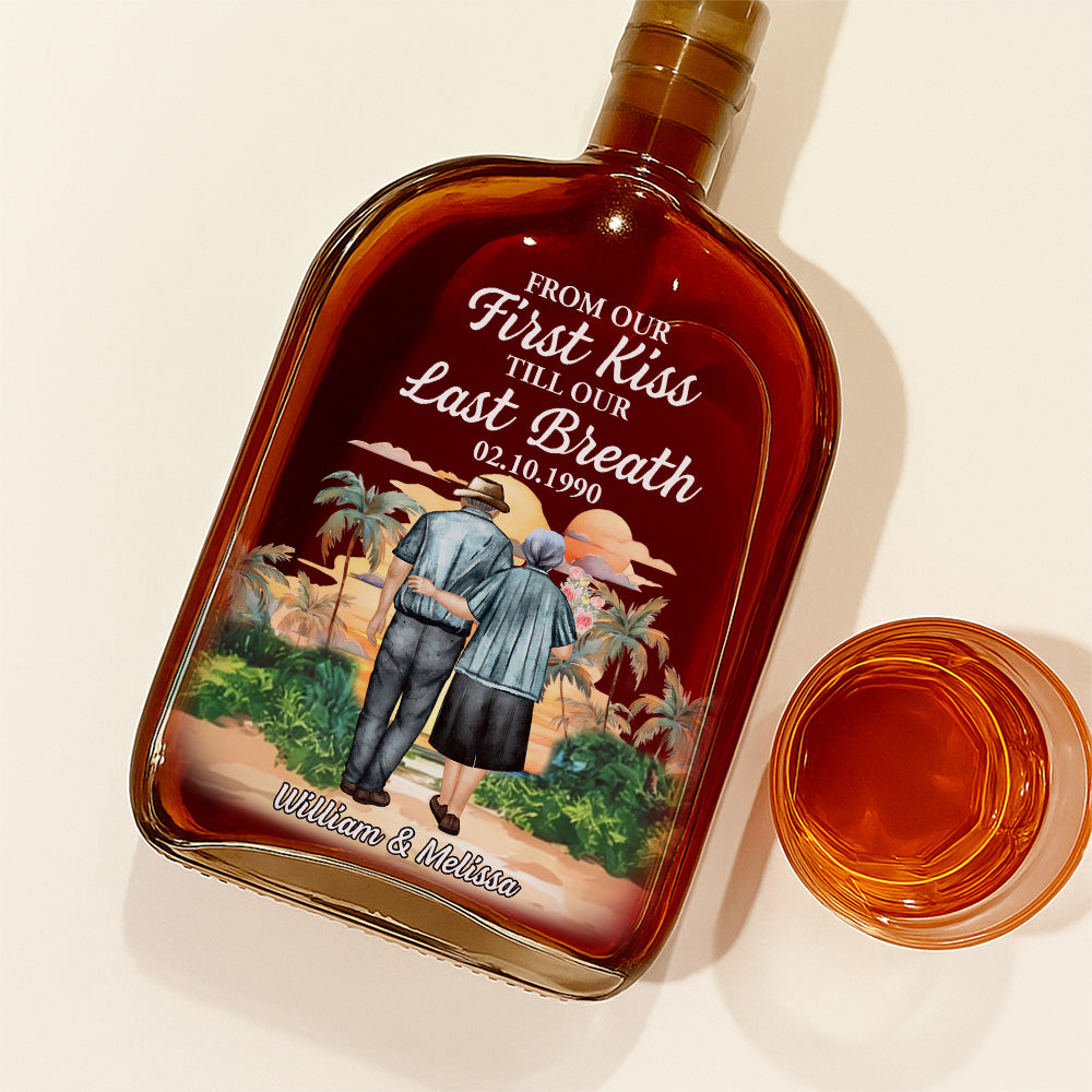 From Our First Kiss - Personalized Custom Spirits Decanter