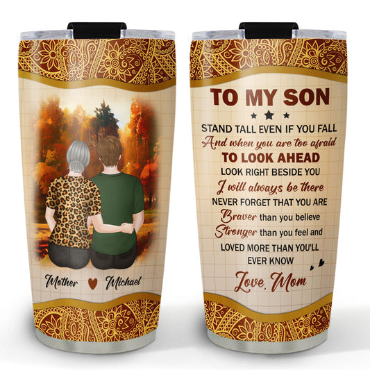 My Brave Grandson - Personalized Custom Tumbler