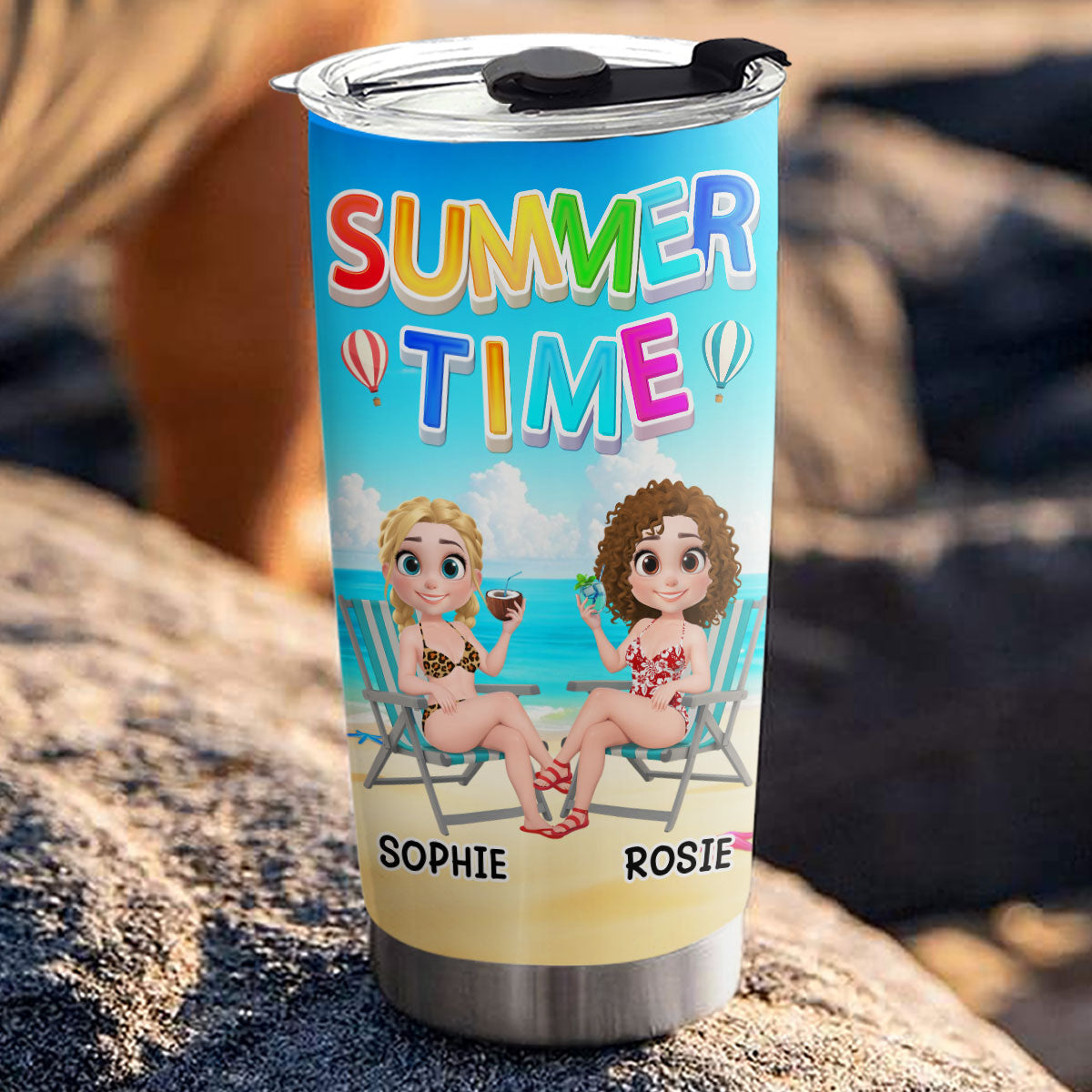 Besties Summer - Personalized Custom Tumbler