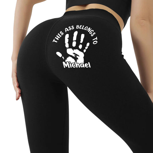 Belongs To Him - Personalized Custom Leggings