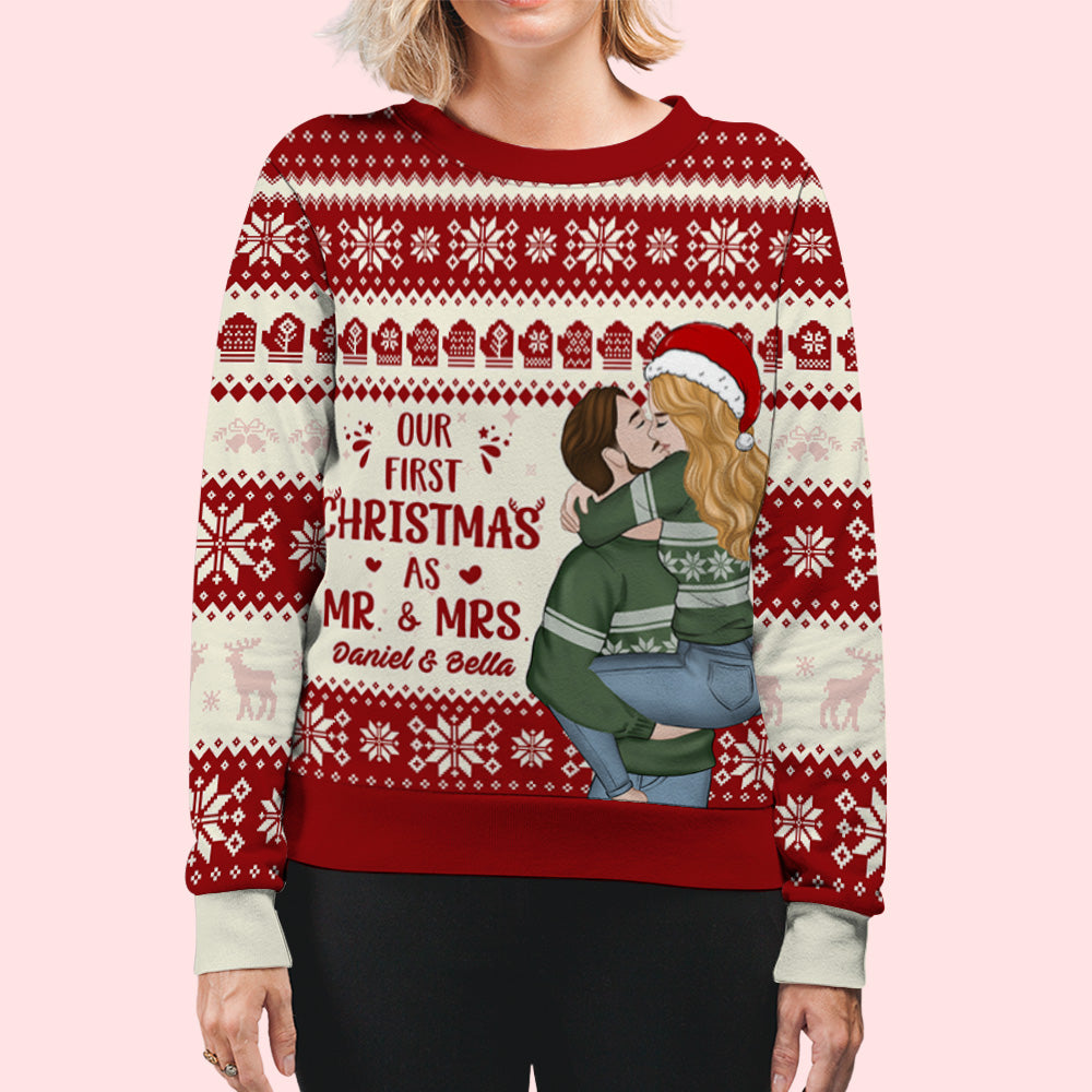First Christmas - Personalized Custom All-over-print Sweatshirt