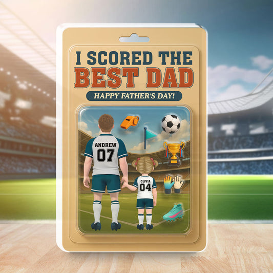 I Scored The Best Dad - Personalized Custom Acrylic Plaque