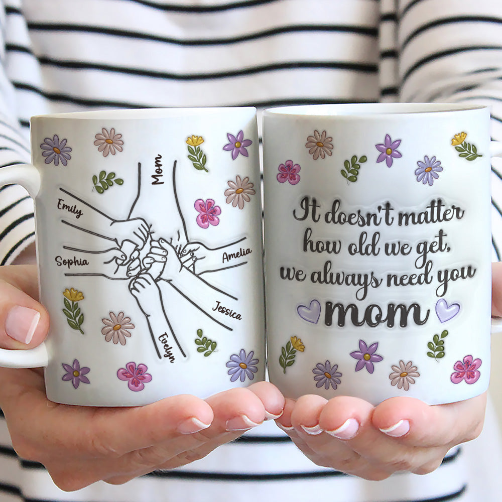 We Always Need You - Personalized Custom 3D Inflated Effect Mug