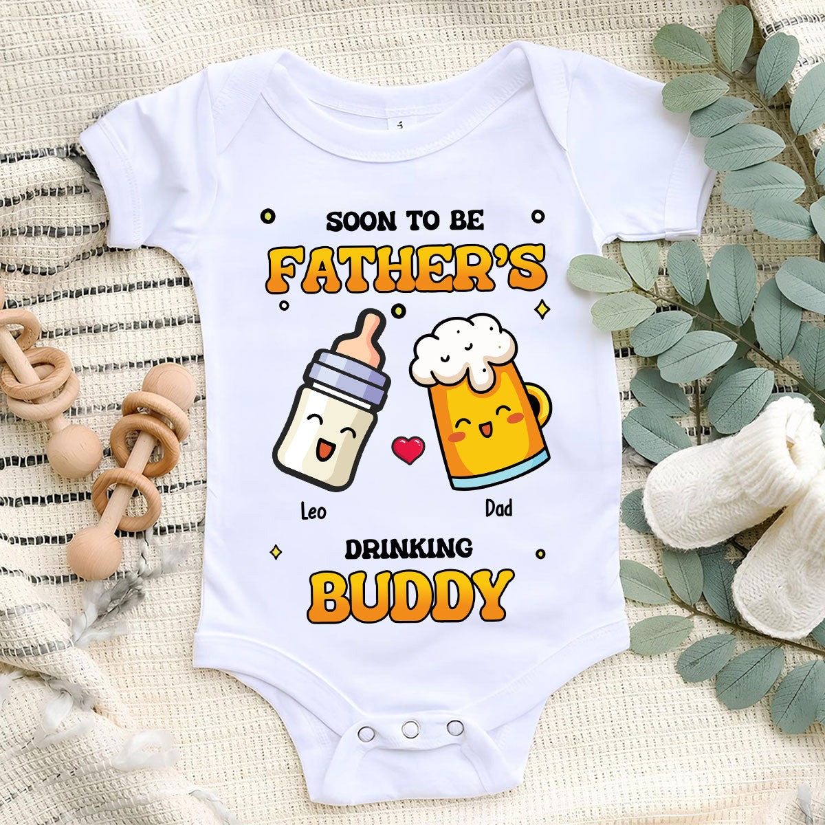 Father Buddy - Personalized Custom Baby Onesie