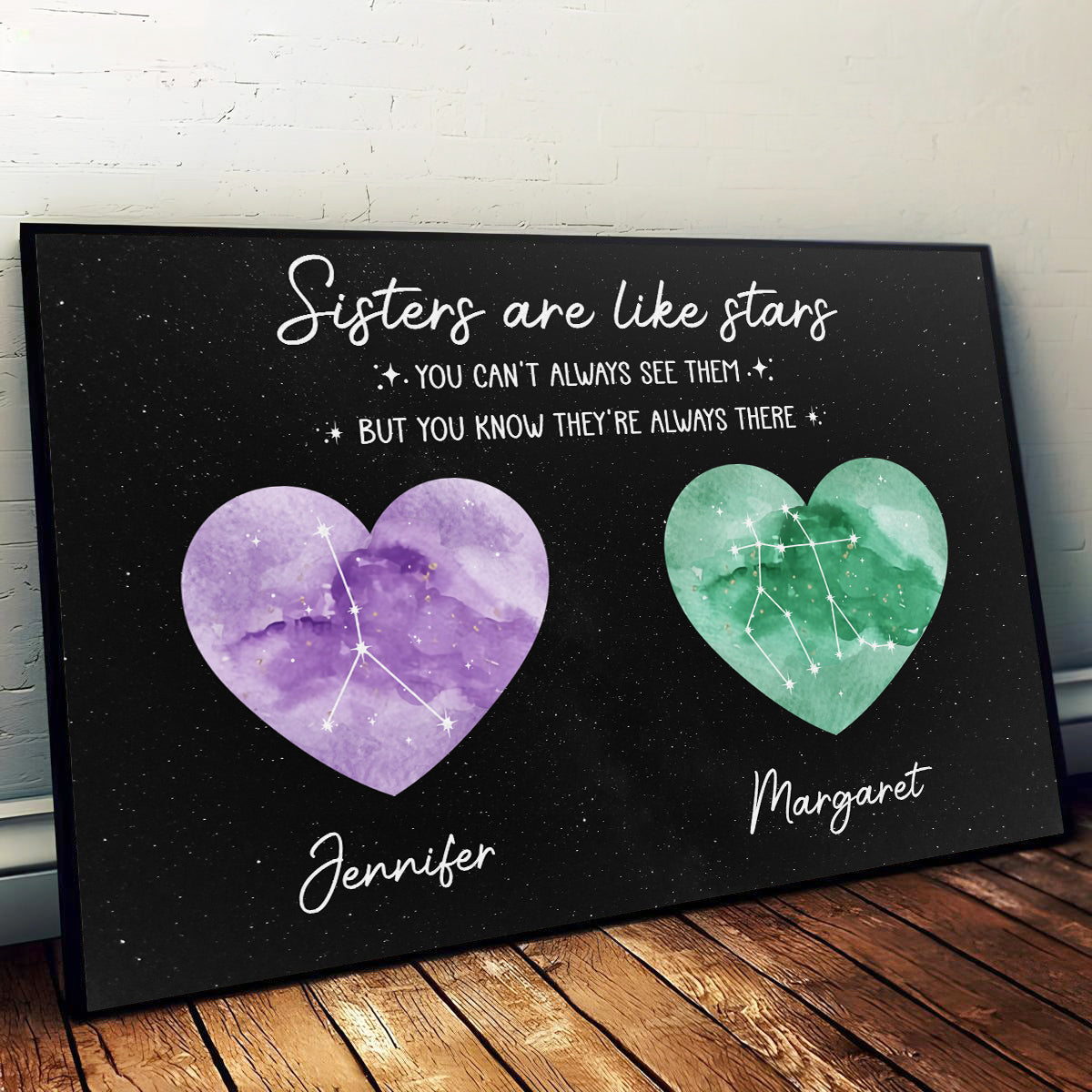 Good Friends Are Like Stars - Personalized Custom Poster