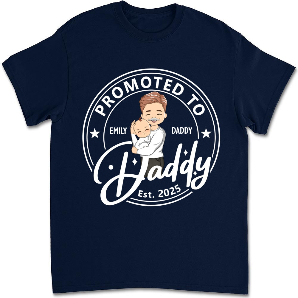 Promoted To Dad Mom - Personalized Custom Shirt