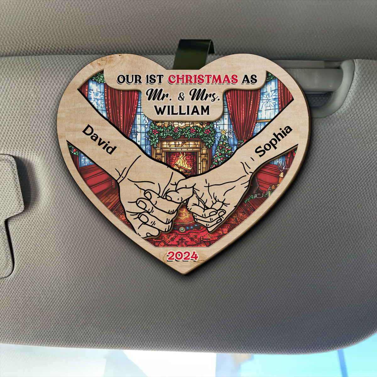 First Year - Personalized Custom Car Visor Clip