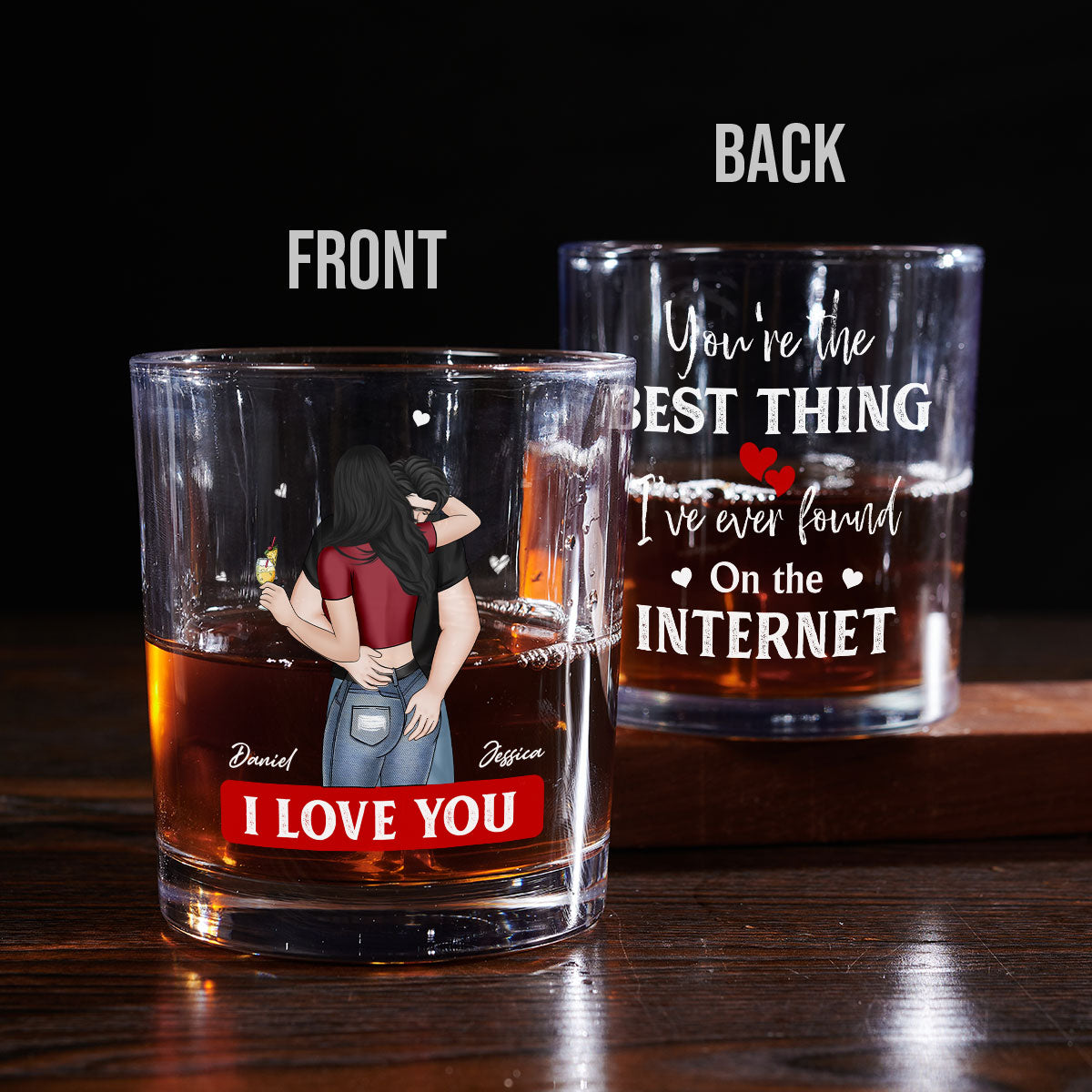 You Are The Best Thing - Personalized Custom Engraved Whiskey Glass