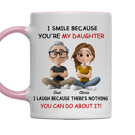 My Daughter - Personalized Custom Accent Mug