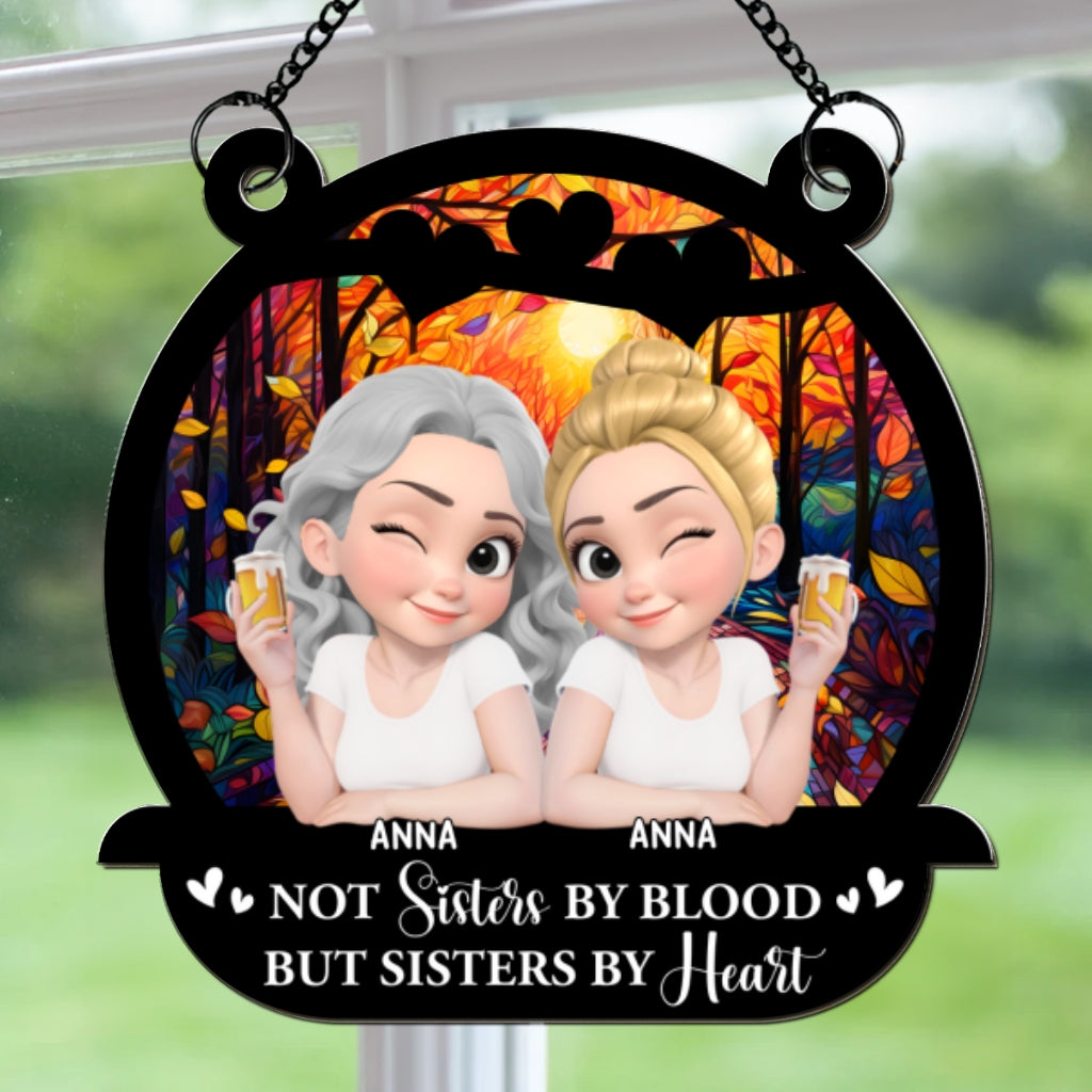 Forever Side By Side - Personalized Custom Suncatcher