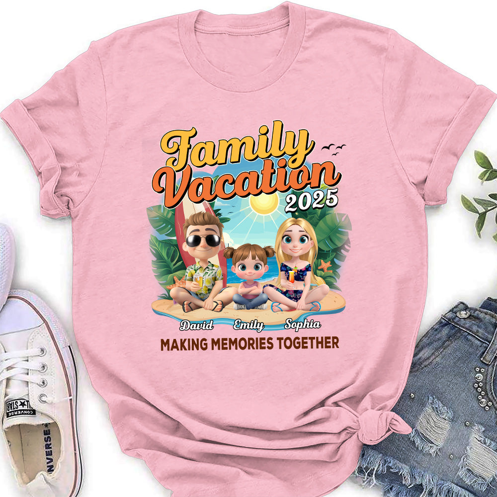 Family Vacation Making Memories Together - Personalized Custom Shirt