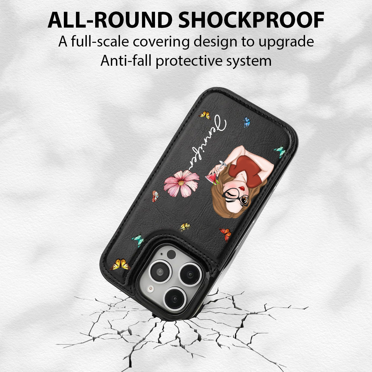 Beautiful Bestie - Personalized Custom Leather Phone Case