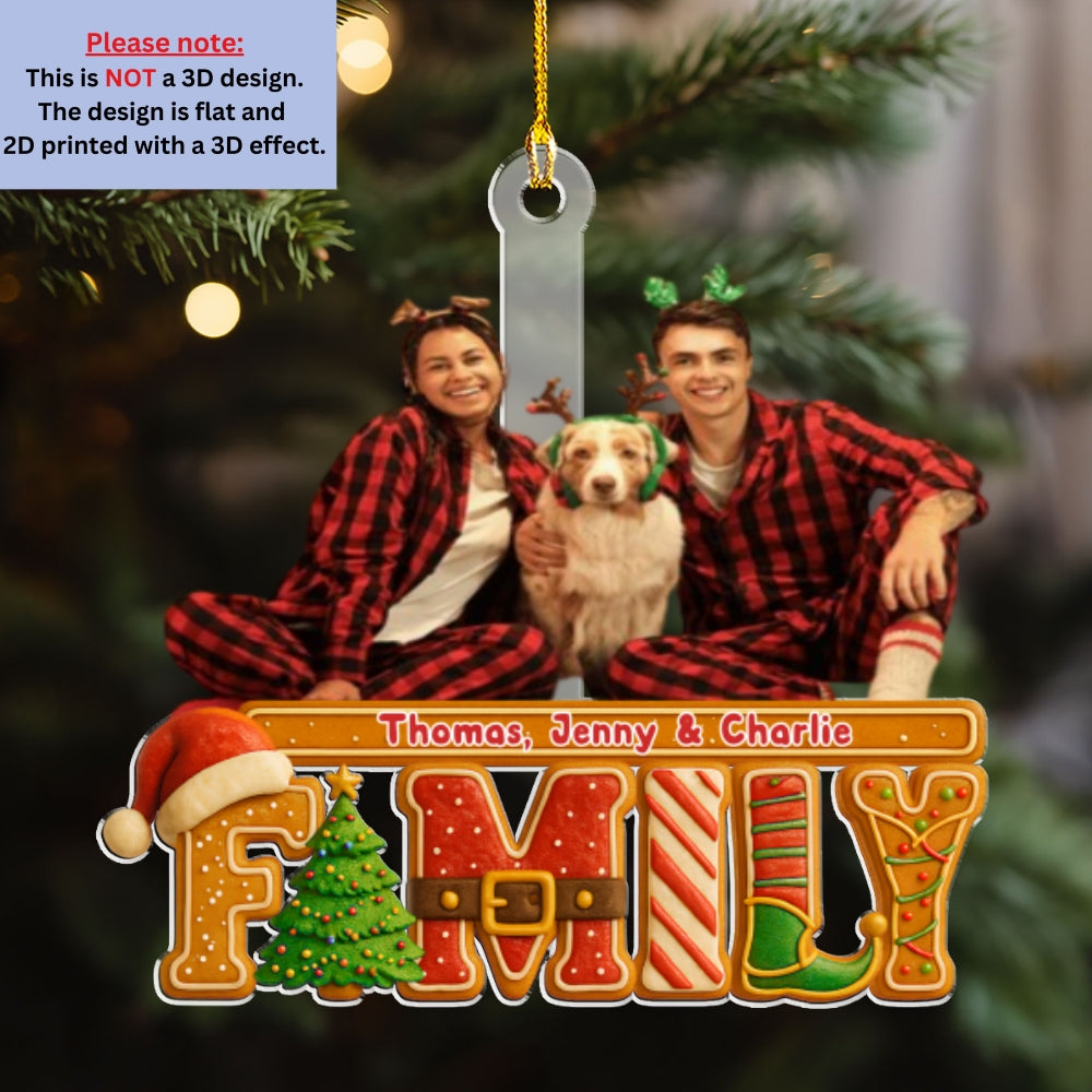 Our Christmas Cake Crew Photo - Personalized Custom Acrylic Ornament