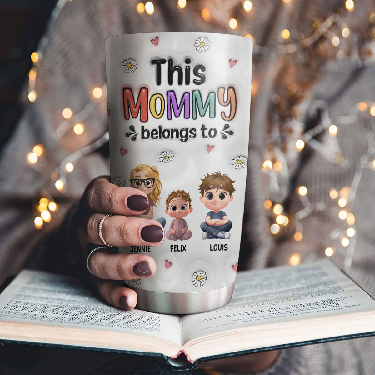 This Mommy Belongs To - Personalized Custom 3D Inflated Effect Tumbler