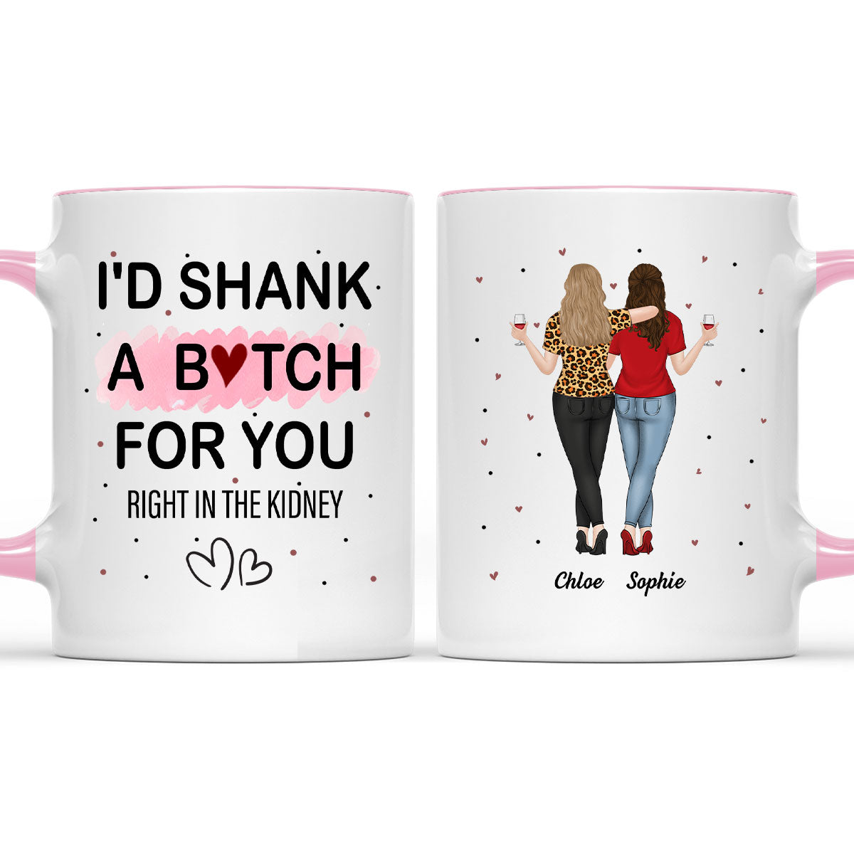 Best Friend Ever - Personalized Custom Accent Mug