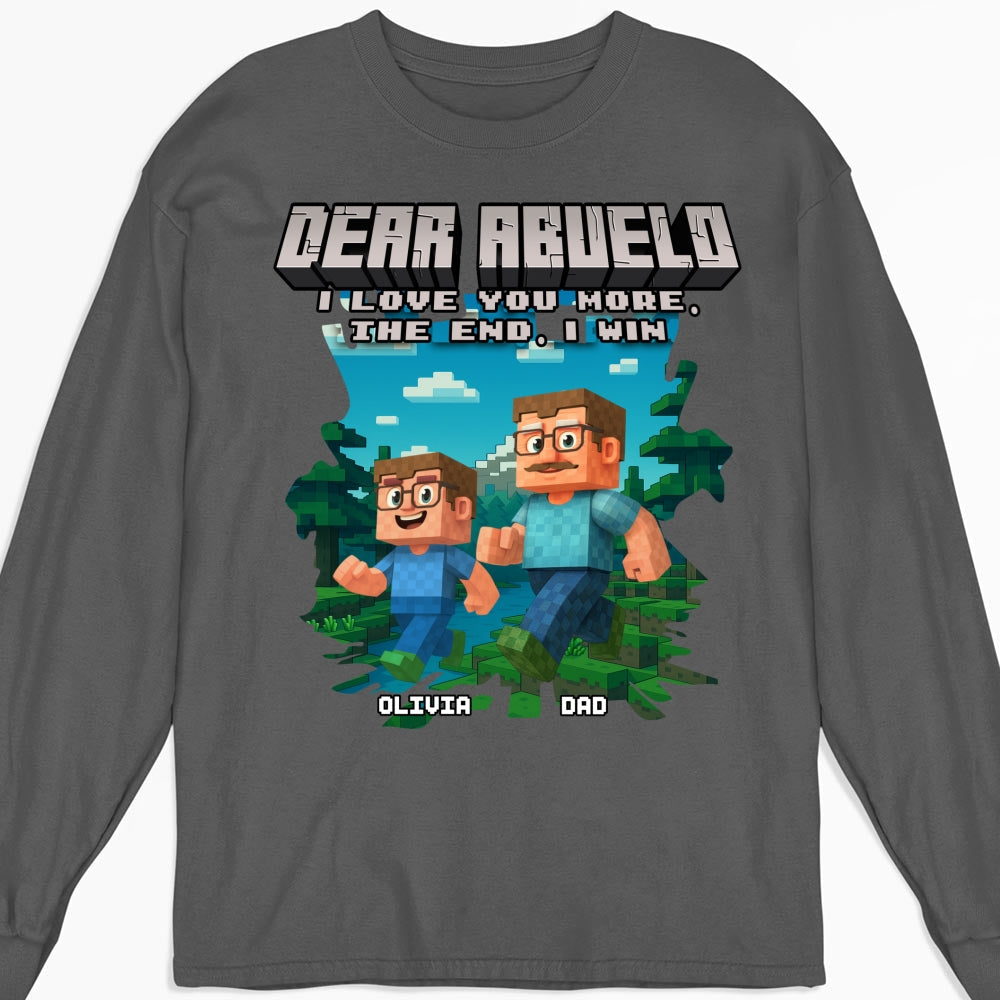 Dear Papa We Love You - Personalized Custom Shirt