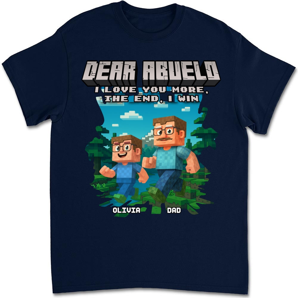 Dear Papa We Love You - Personalized Custom Shirt