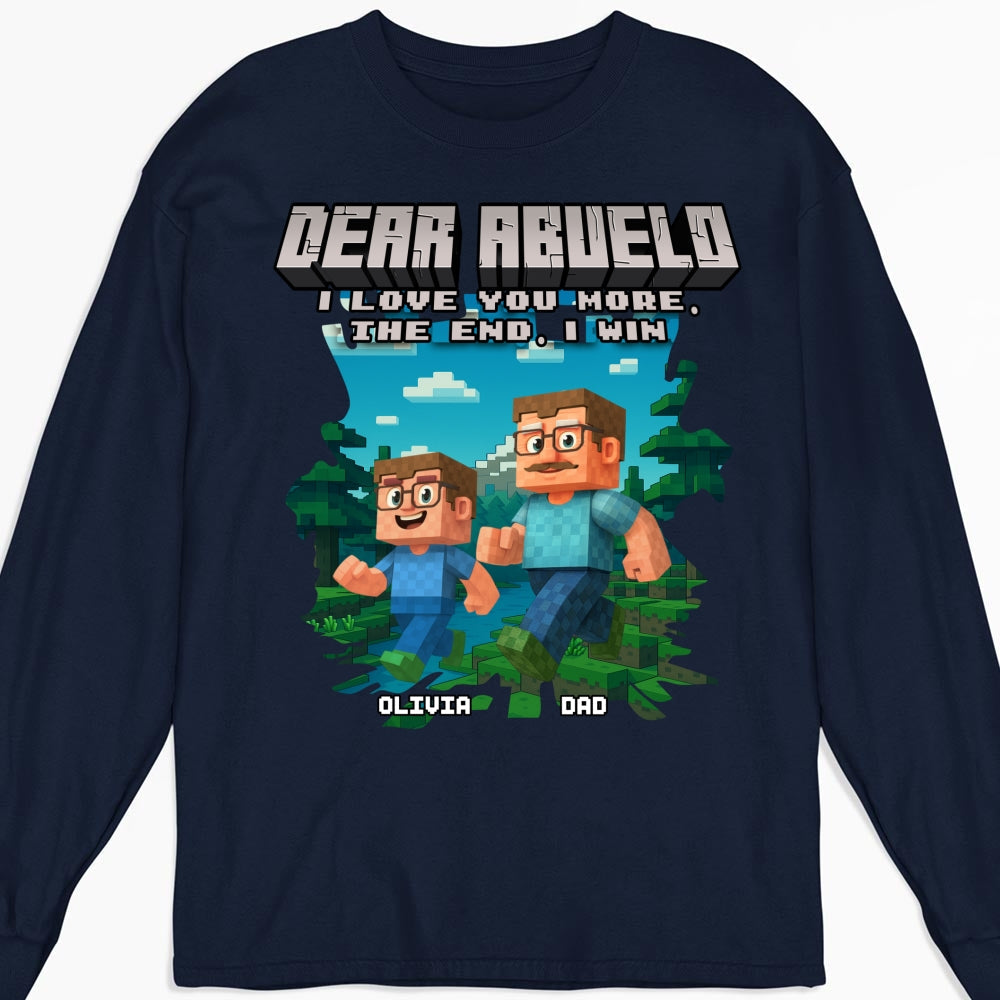 Dear Papa We Love You - Personalized Custom Shirt