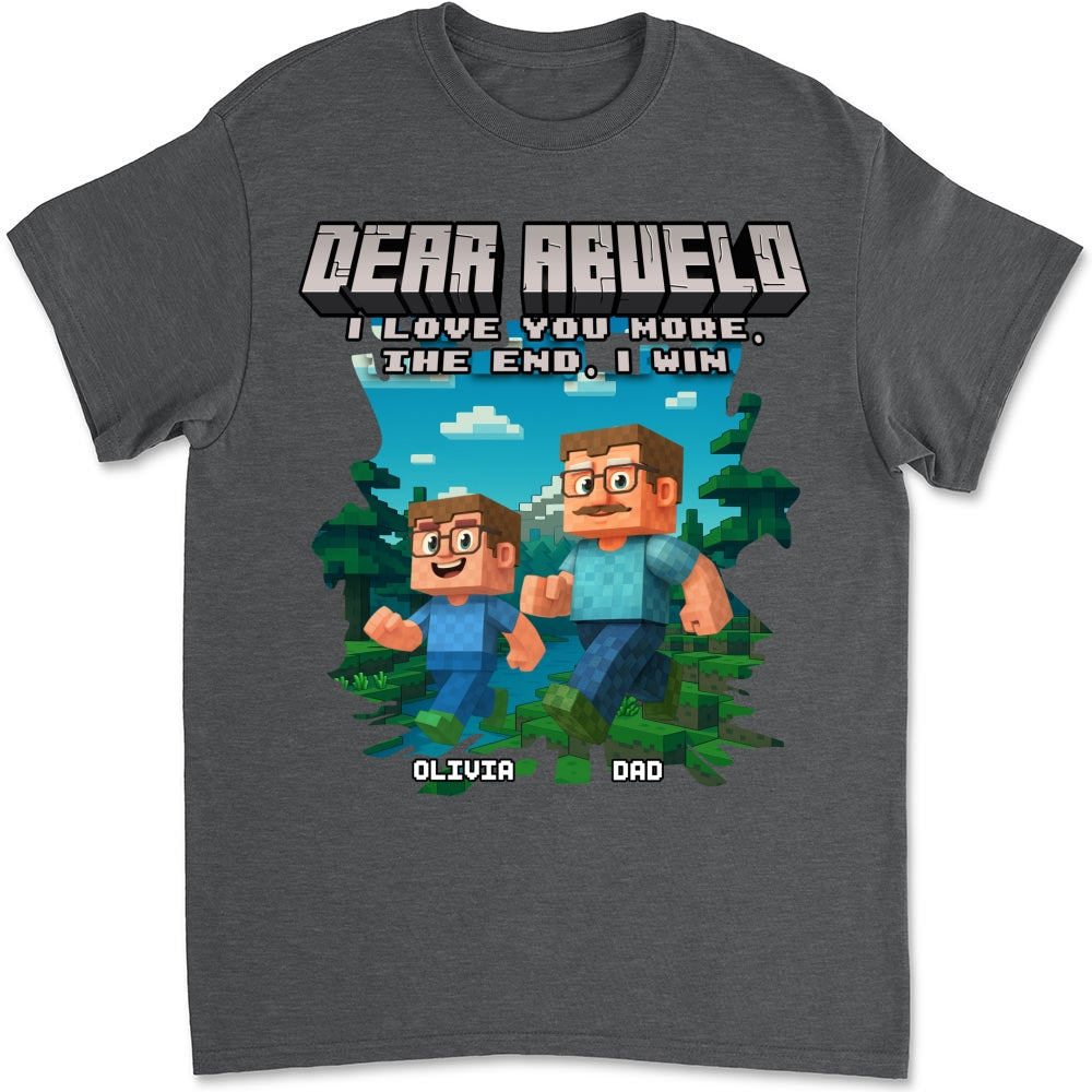 Dear Papa We Love You - Personalized Custom Shirt