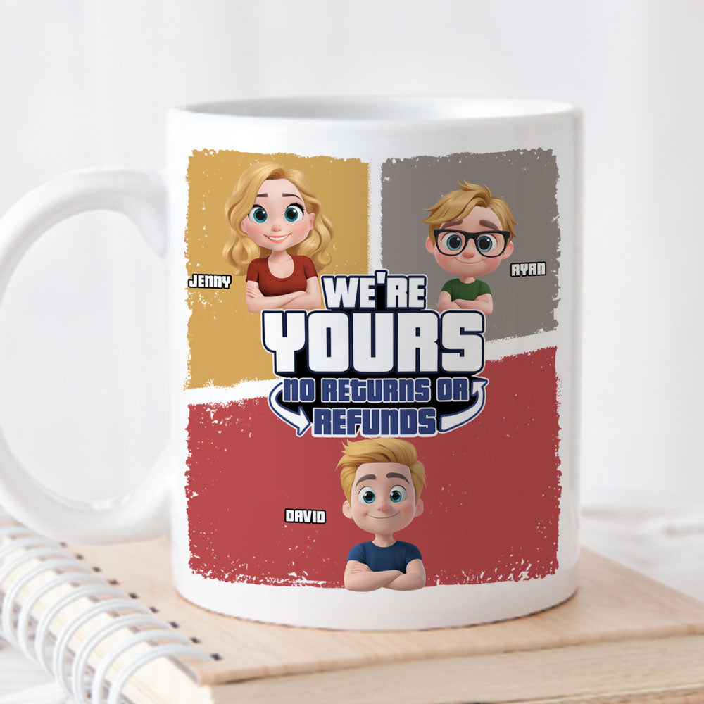 To Dad No Returns Or Refunds - Personalized Custom Coffee Mug