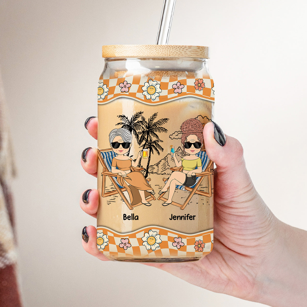 Drinks In Our Hands - Personalized Custom Glass Can