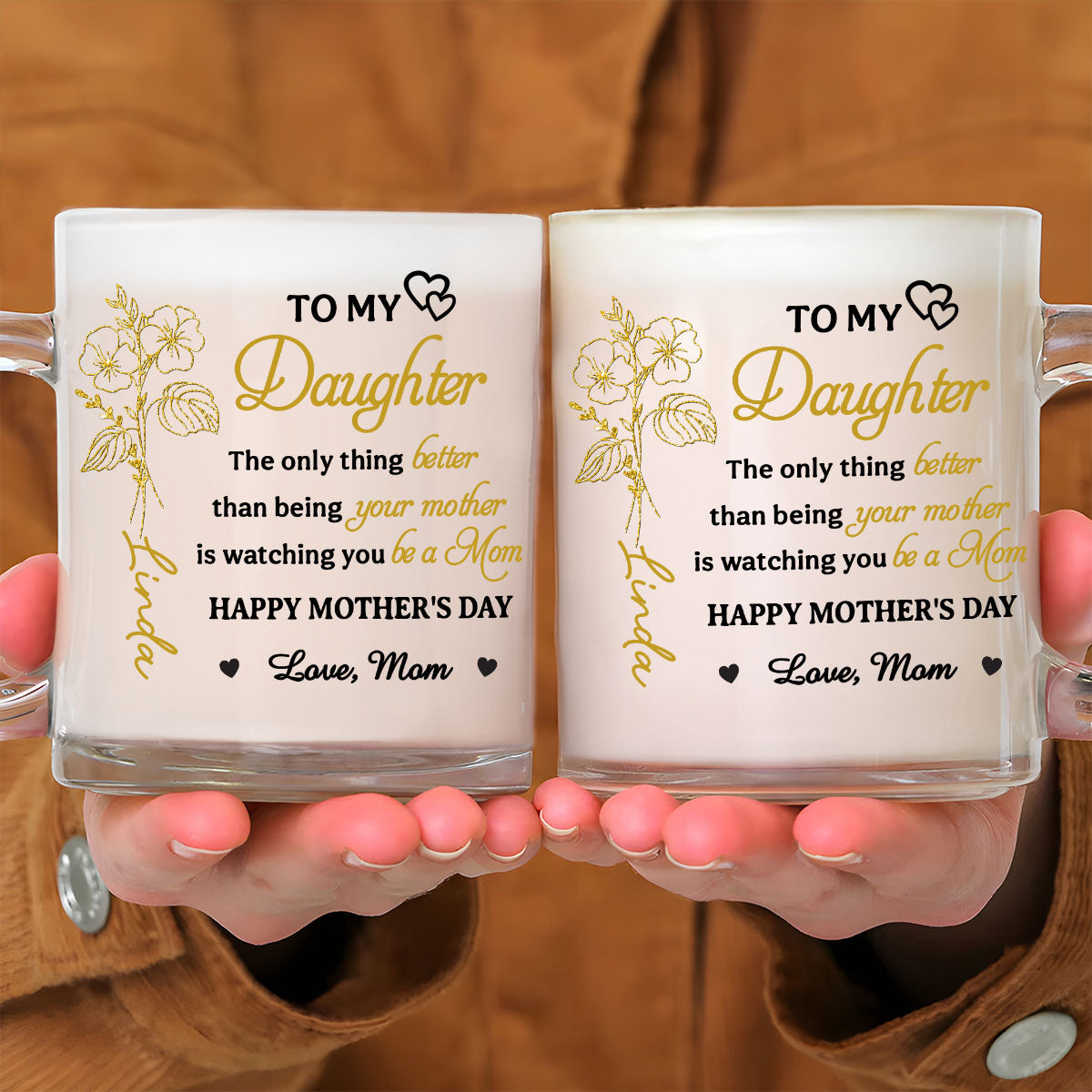 To My Girl - Personalized Custom Glass Mug