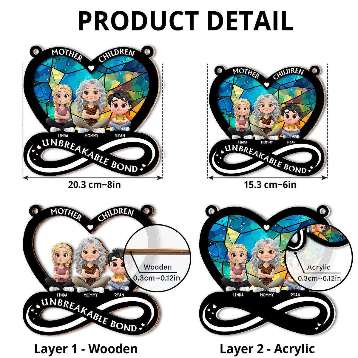 Unbreakable Bond - Personalized Custom Suncatcher