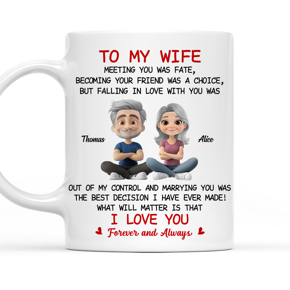 Falling In Love With You - Personalized Custom Coffee Mug