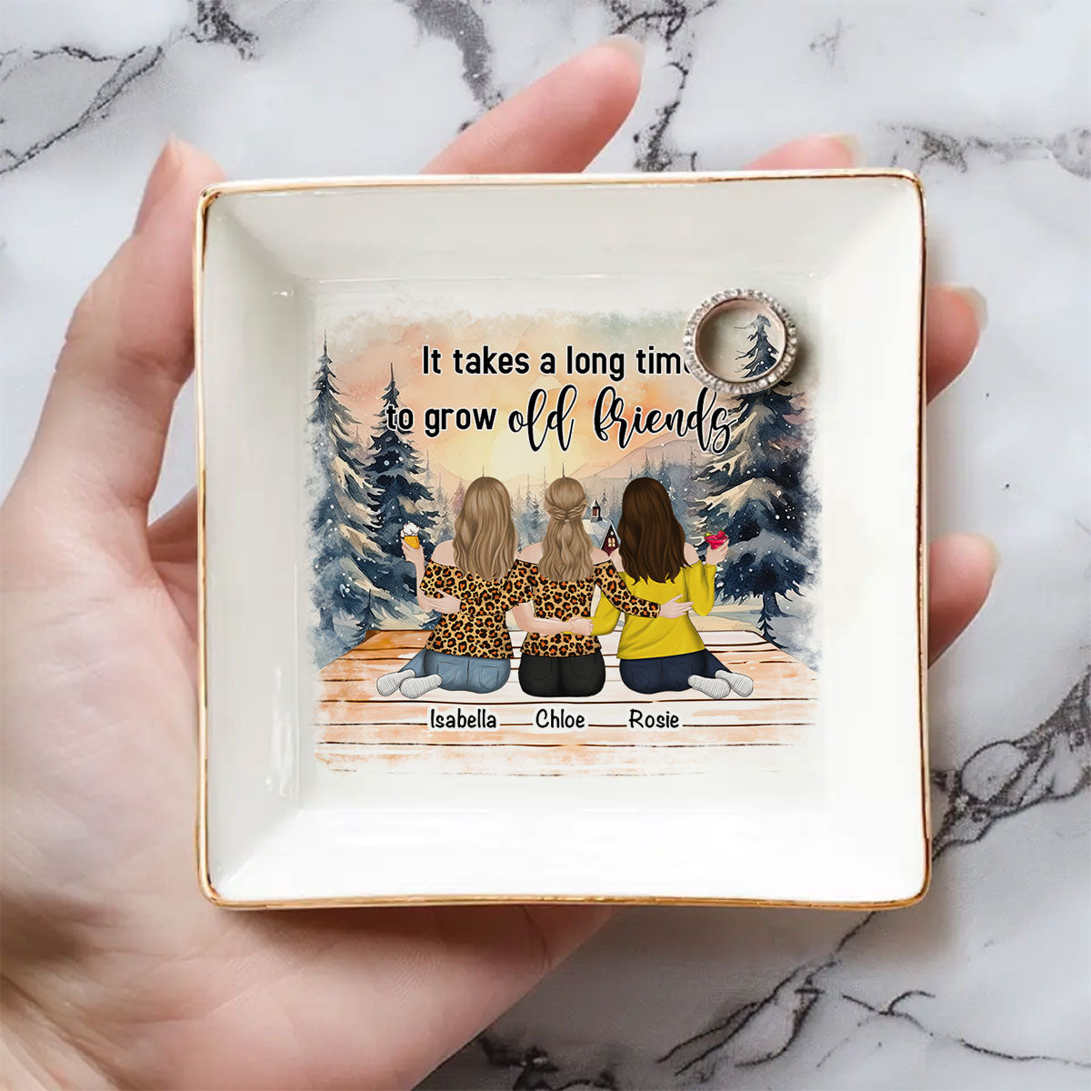 Grow An Old Friend - Personalized Custom Jewelry Dish