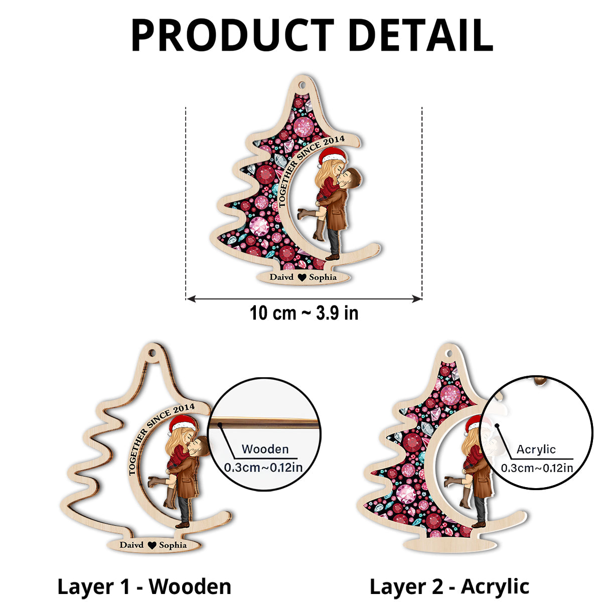 You Put The Merry In My Christmas - Personalized Custom Suncatcher Ornament