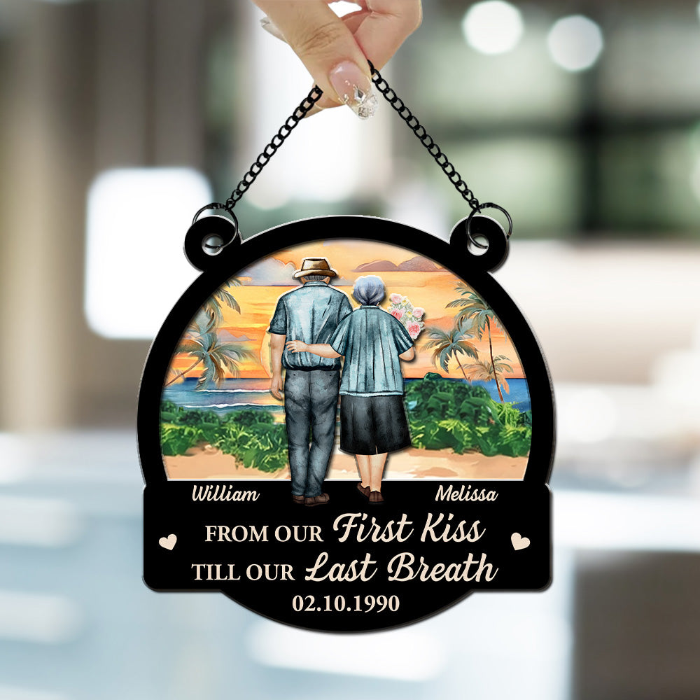 From Our First Kiss - Personalized Custom Suncatcher