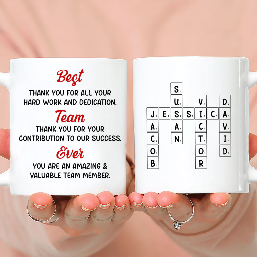 Best Team Ever - Personalized Custom Coffee Mug