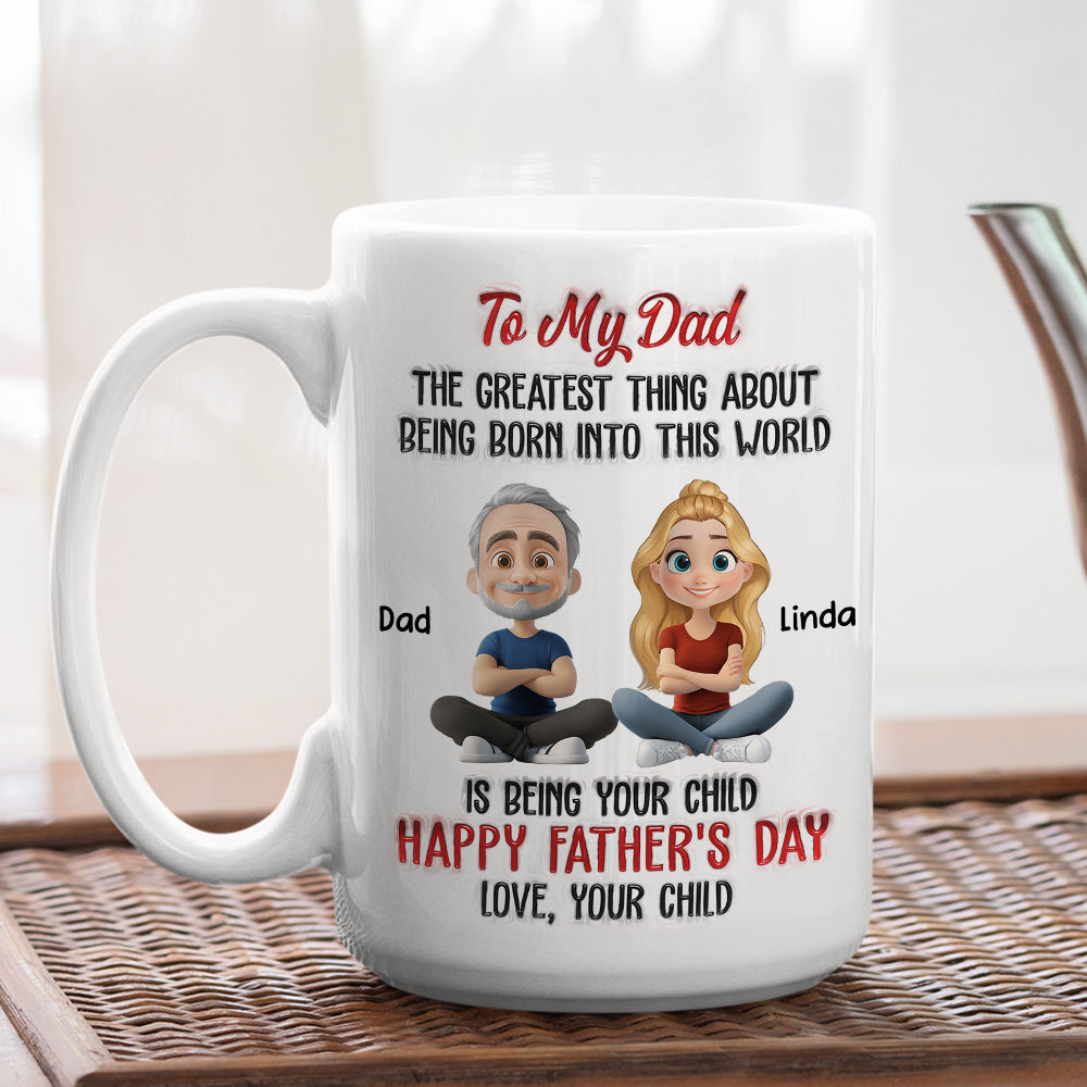 The Greatest Thing About  - Personalized Custom 3D Inflated Effect Mug