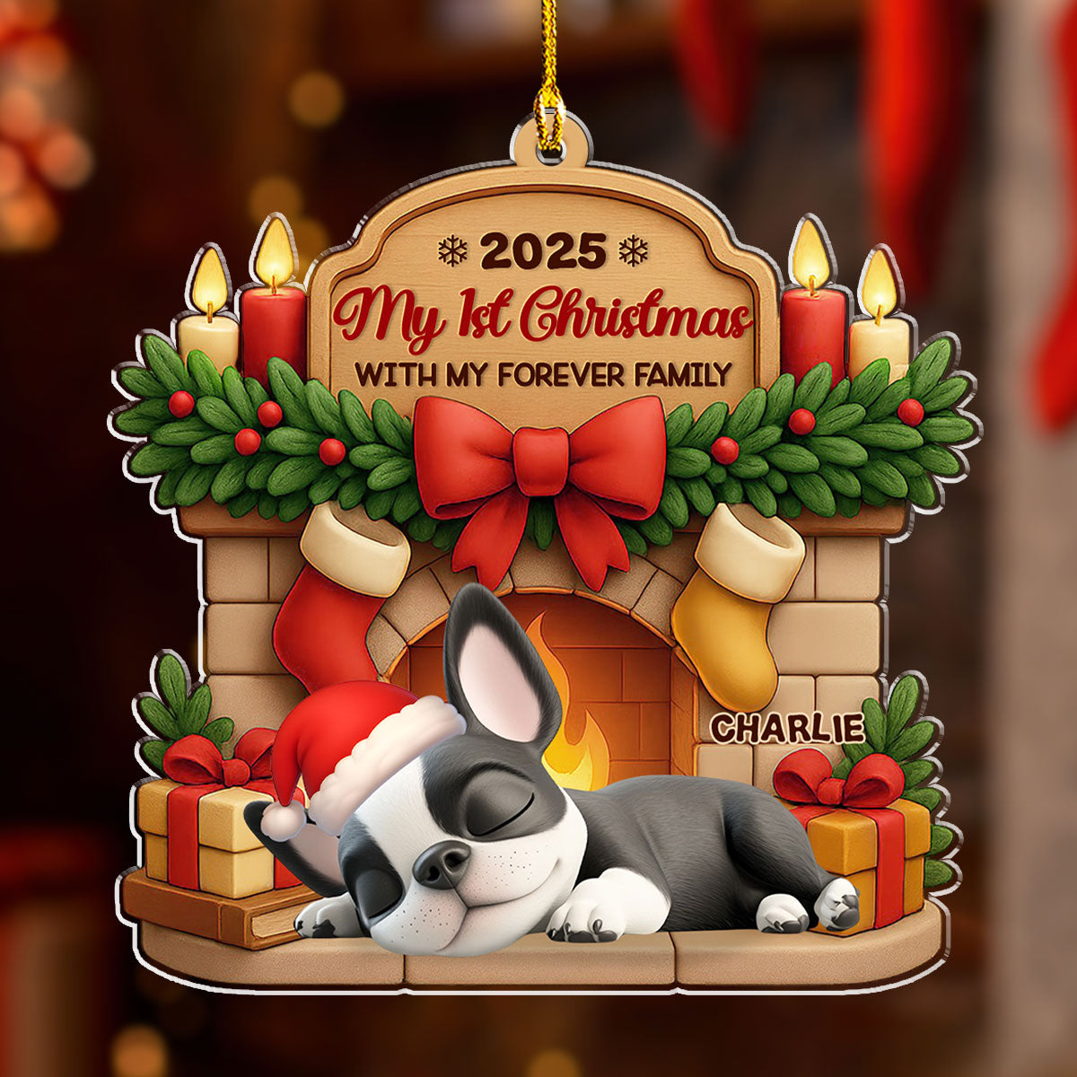 As A Family Member - Personalized Custom 3D Effect Acrylic Ornament