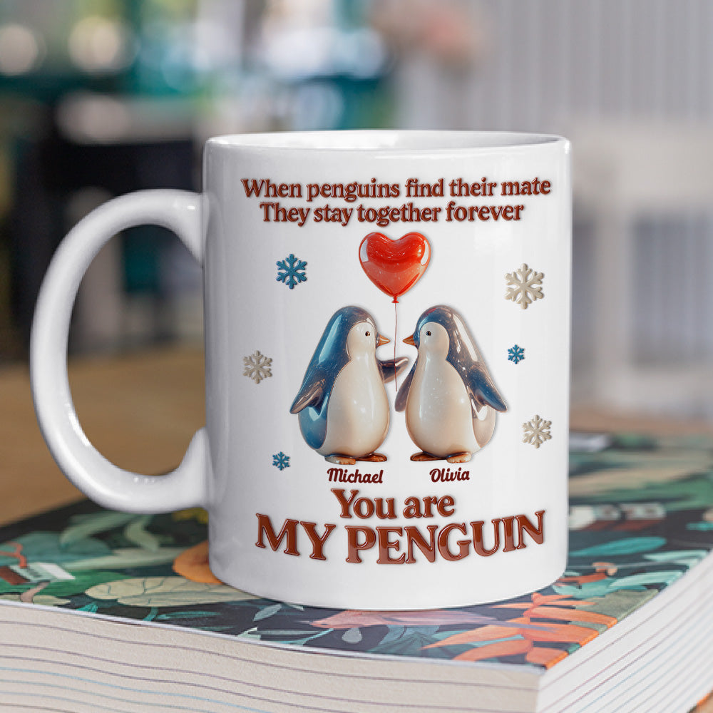 My Penguin Forever - Personalized Custom 3D Effect Coffee Mug