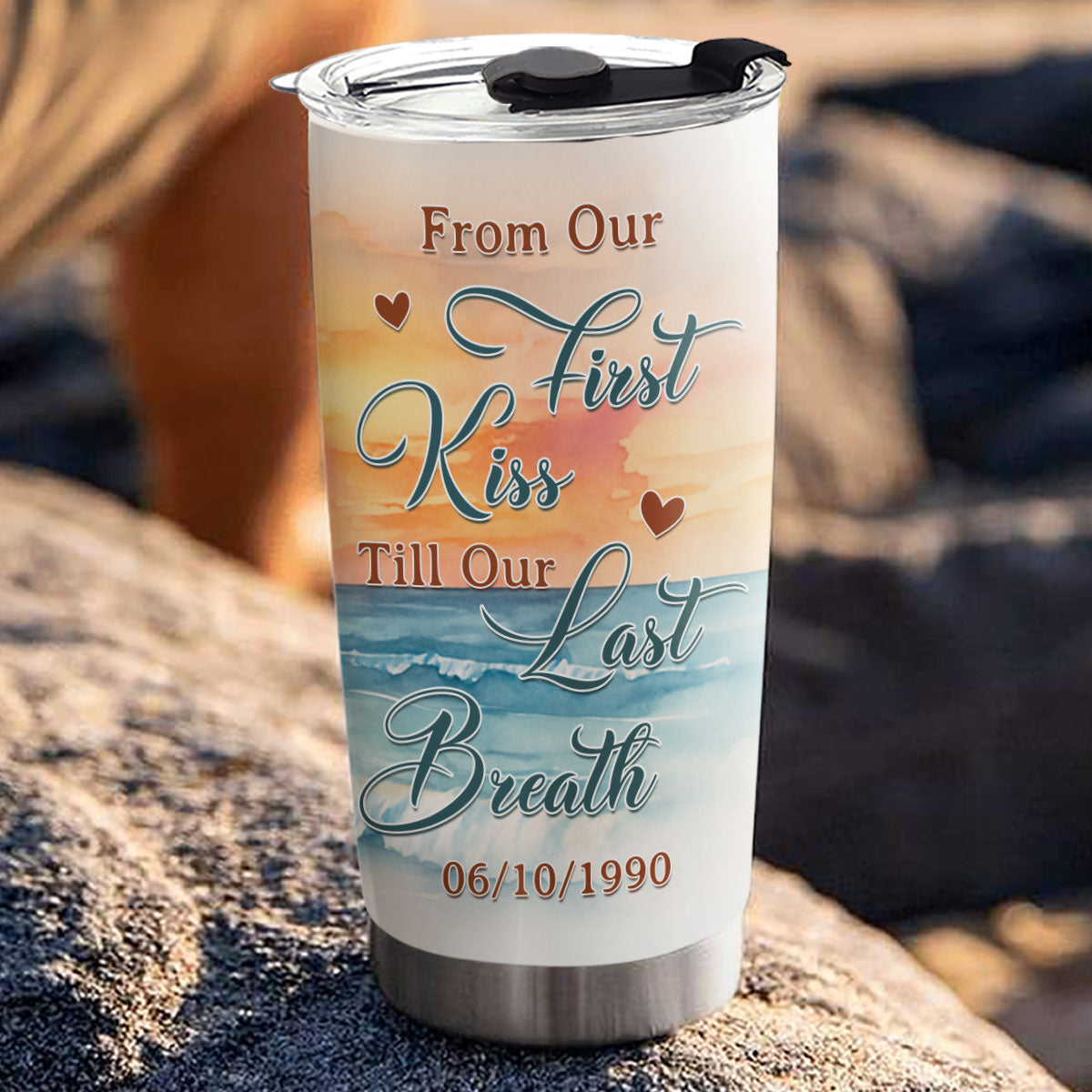 From Our First Kiss - Personalized Custom Tumbler