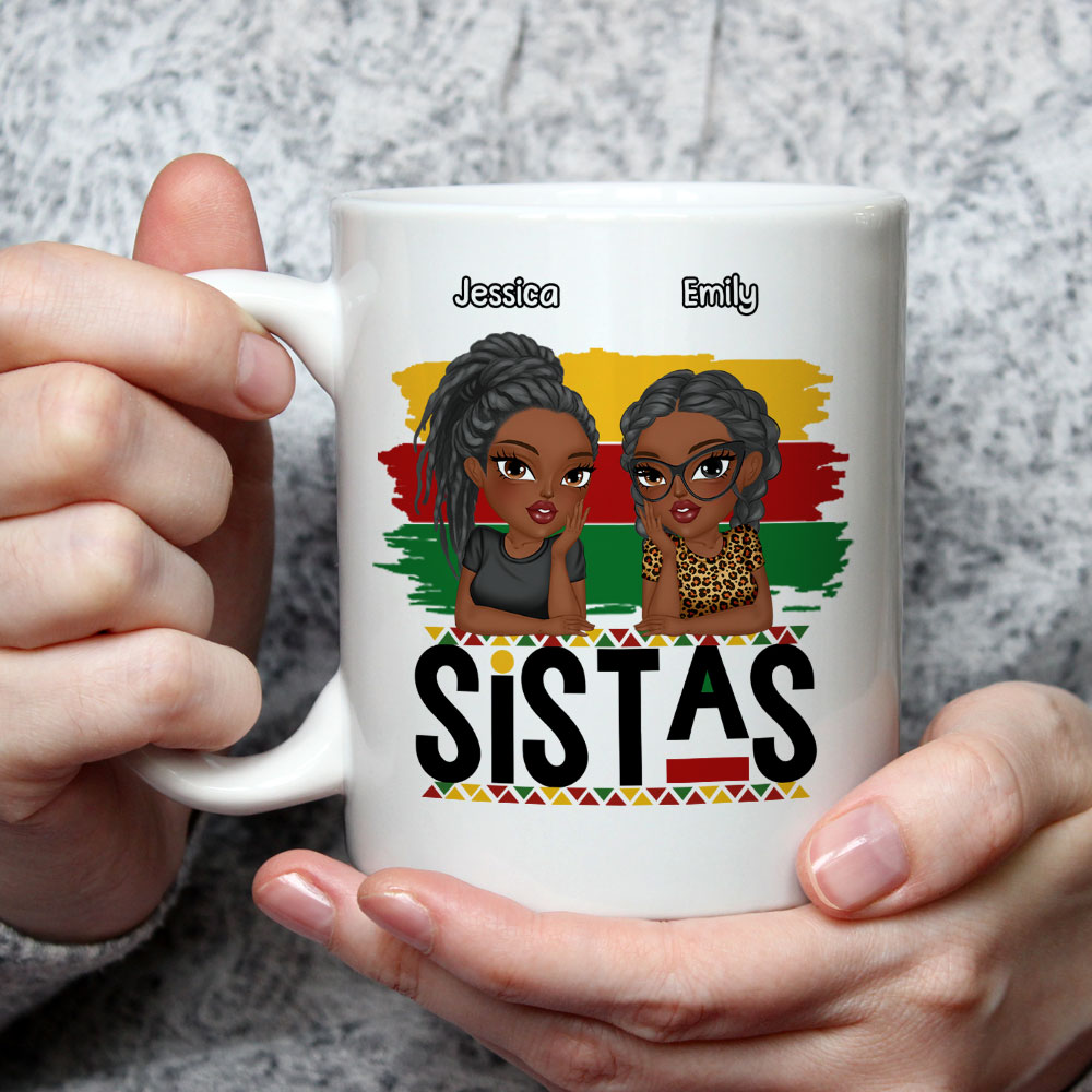 Sistas Forever - Personalized Custom Coffee Mug