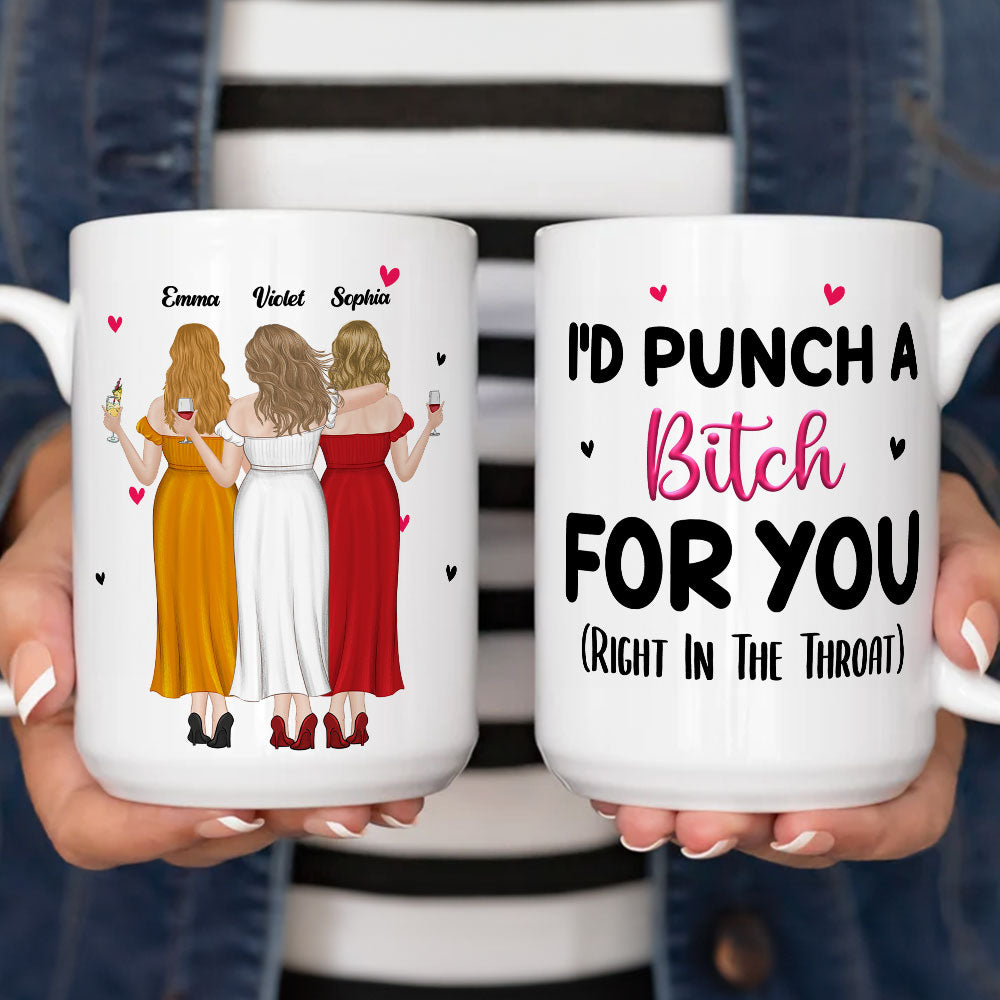 Right In The Throat - Personalized Custom Mug