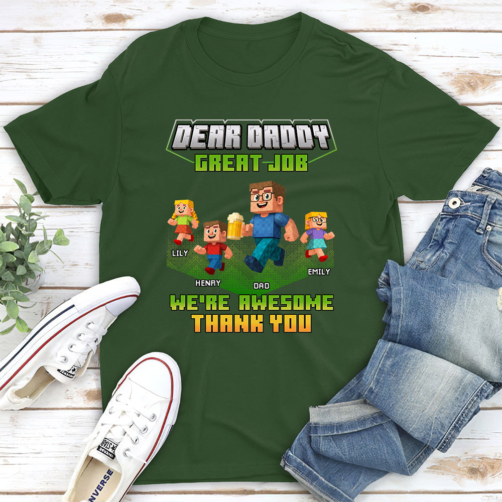 Thank You Dadcraft - Personalized Custom Shirt