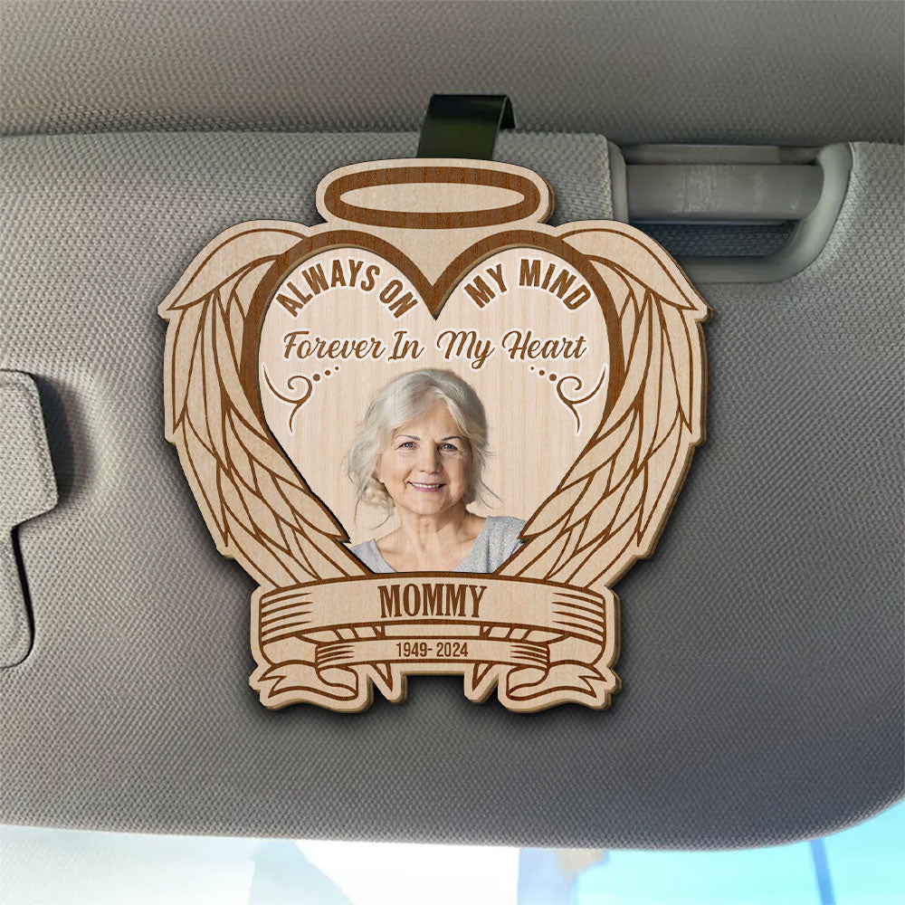Forever In My Heart - Personalized Custom Car Visor Clip