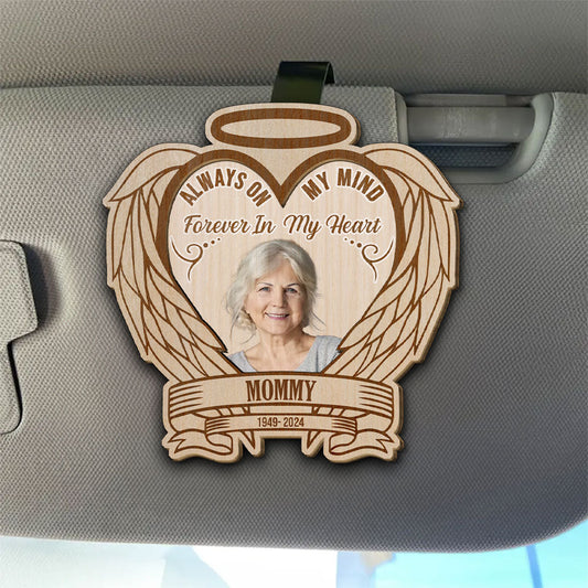 Forever In My Heart - Personalized Custom Car Visor Clip