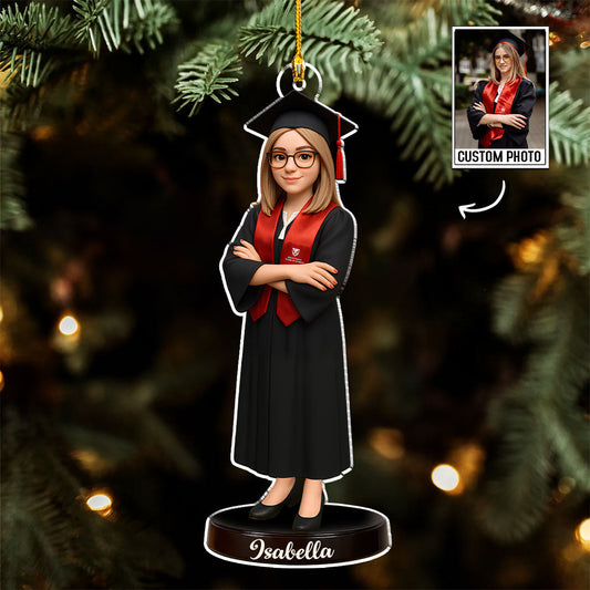 Happy Graduation In This Year - Personalized Custom Acrylic Ornament