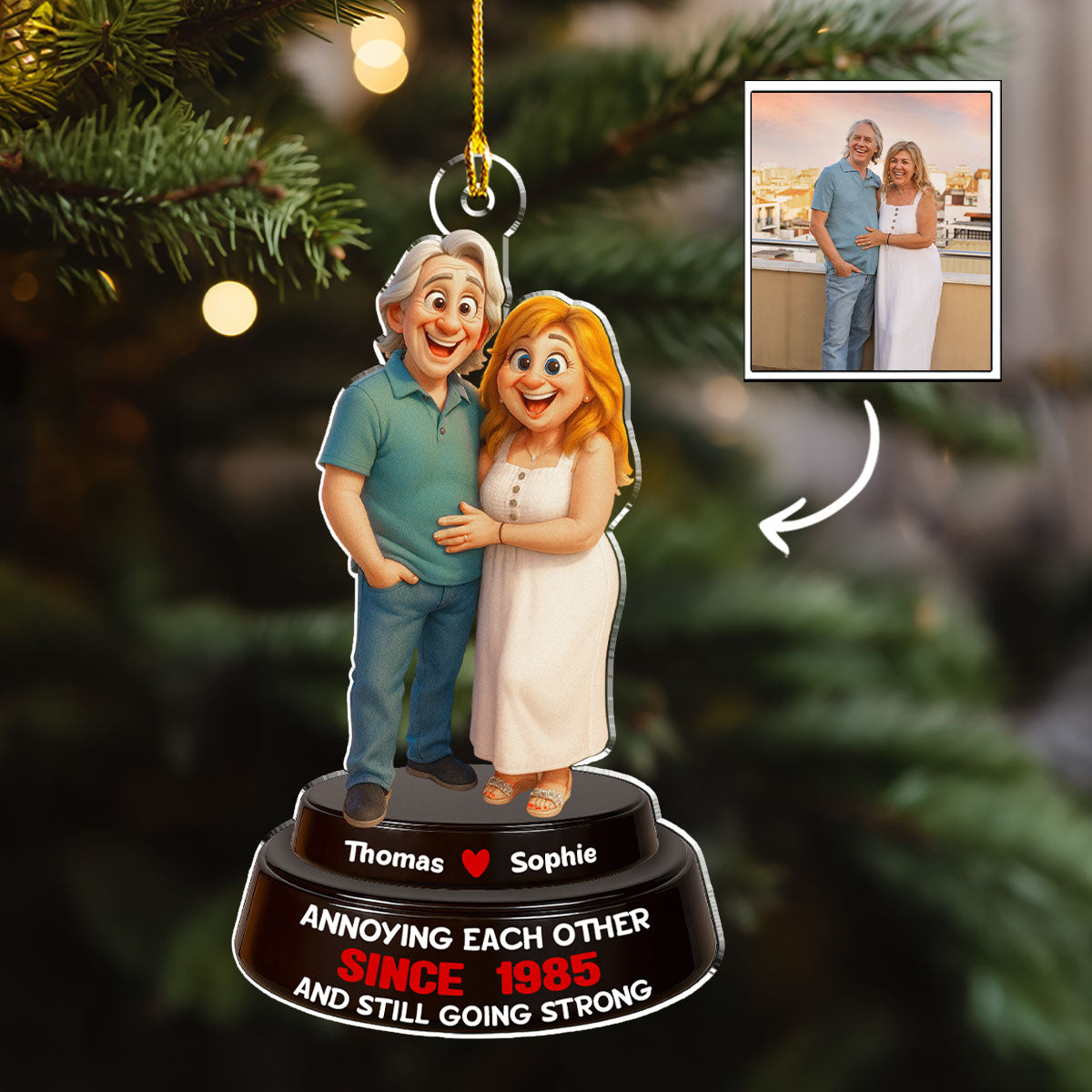 Forever Us - Personalized Custom Acrylic Ornament