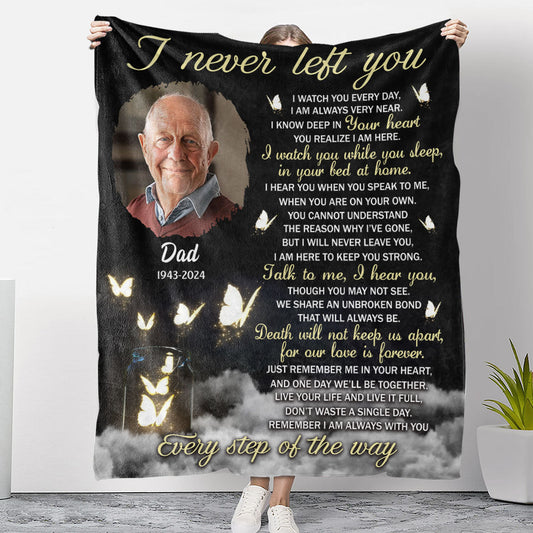 Every Step Of The Way - Personalized Custom Fleece Blanket