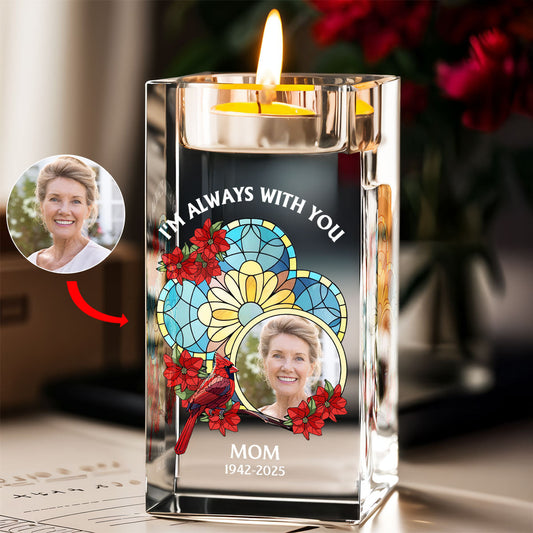 Light This Up - Personalized Custom Crystal Candle Holder